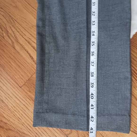 George • Men's Gray Flat Front Dress Suit Pants - Picture 13 of 16